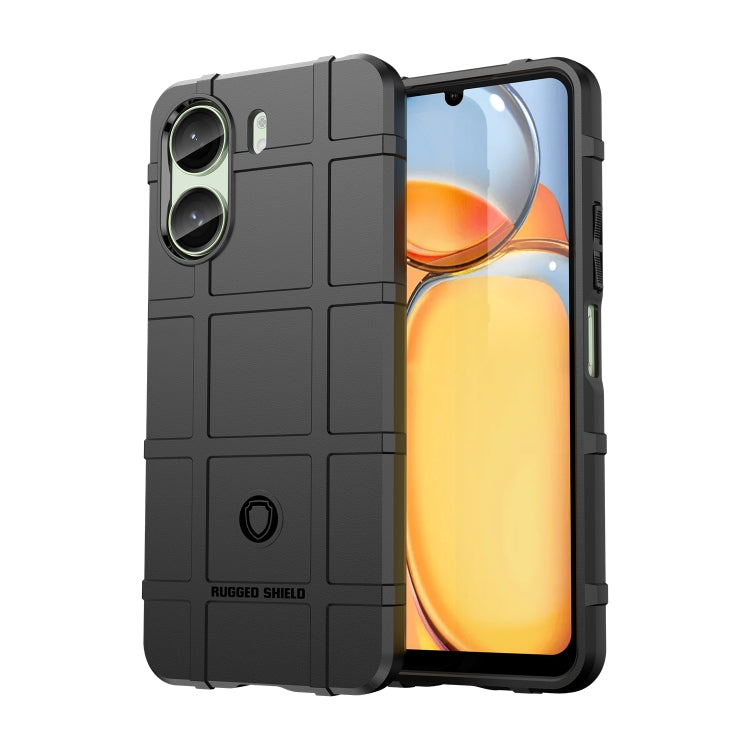 For Xiaomi Poco C65 Full Coverage Shockproof TPU Phone Case(Black)