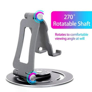 G60 Portable Folding 360-Degree Rotating Desktop Phone Tablet Holder(Silver)