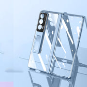 For Honor Magic Vs2 Electroplated Case-film Integral Hinge Shockproof Phone Case(White)