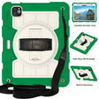 For iPad Pro 11 2024 Silicone Hybrid PC Shockproof Tablet Case with Shoulder Strap(Classic Green) - iPad Pro 11 2024 Cases by PMC TechLife | Online Shopping South Africa | PMC TechLife | Buy Now Pay Later Mobicred