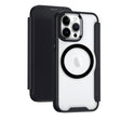 For iPhone 16 Pro RFID Blocking Adsorption Flip MagSafe Leather Phone Case(Black) - iPhone 16 Pro Cases by PMC TechLife | Online Shopping South Africa | PMC TechLife | Buy Now Pay Later Mobicred