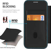 For iPhone 16 RFID Blocking Adsorption Flip MagSafe Leather Phone Case(Purple)