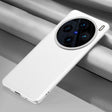 For vivo X100 Pro Plain-leather All-inclusive Shockproof Phone Case(White) - vivo Cases by PMC TechLife | Online Shopping South Africa | PMC TechLife | Buy Now Pay Later Mobicred