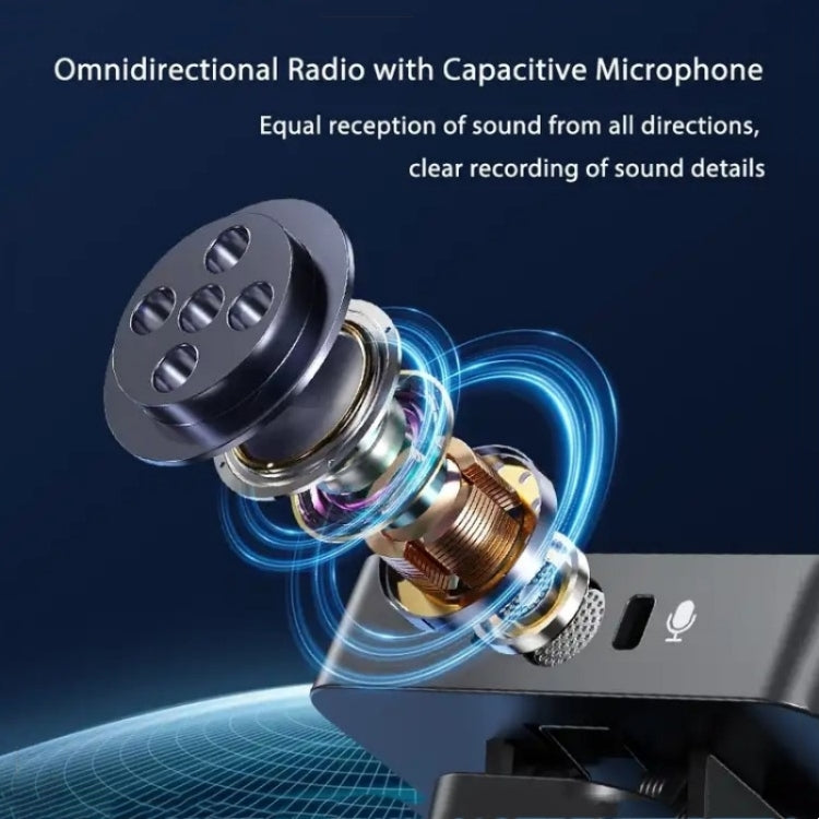 SX39 For USB-C / Type-C Port Lavalier Wireless Noise Reduction Microphone with Dual Transmitter + Receiver