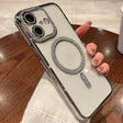 For iPhone 16 Diamond Plated MagSafe TPU Phone Case(Silver) - iPhone 16 Cases by PMC TechLife | Online Shopping South Africa | PMC TechLife | Buy Now Pay Later Mobicred