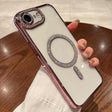 For iPhone 16e Diamond Plated MagSafe TPU Phone Case(Pink) - iPhone 16e Cases by PMC TechLife | Online Shopping South Africa | PMC TechLife | Buy Now Pay Later Mobicred