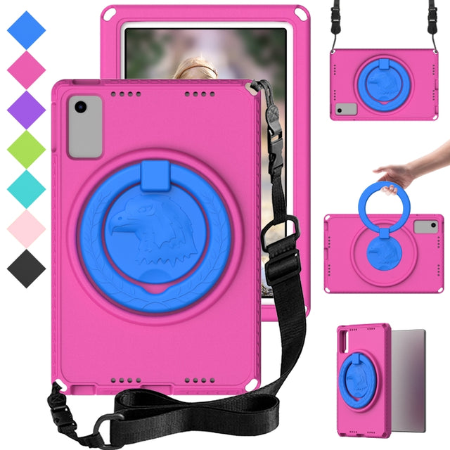 For Lenovo M10 Plus Gen3 TB-125F 10.6 EVA Hybrid PC Shockproof Tablet Case(Rose Red)