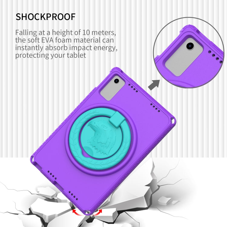 For Lenovo M10 Plus Gen3 TB-125F 10.6 EVA Hybrid PC Shockproof Tablet Case(Purple)