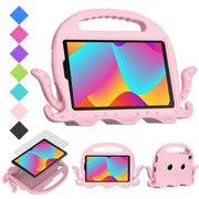 For TCL Tab 8 LE / WiFi 2023 Octopus Style EVA Hybrid PC Shockproof Tablet Case with Strap(Pink)