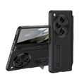 For OPPO Find N3 Integrated Film Plain Leather Phone Case with Pen(Black) - Find N3 Cases by PMC TechLife | Online Shopping South Africa | PMC TechLife | Buy Now Pay Later Mobicred