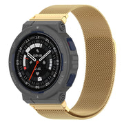 For Amazfit Active Edge A2212 Milan Magnetic Steel Mesh Watch Band(Gold)