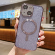 For iPhone 14 MagSafe Glitter Electroplating TPU Phone Case(Purple) - iPhone 14 Cases by PMC TechLife | Online Shopping South Africa | PMC TechLife