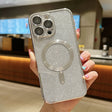 For iPhone 16 Pro Glitter Electroplating MagSafe TPU Phone Case(Silver) - iPhone 16 Pro Cases by PMC TechLife | Online Shopping South Africa | PMC TechLife | Buy Now Pay Later Mobicred