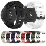 For Amazfit Active Edge A2212 Solid Color Silicone Watch Band(Black)