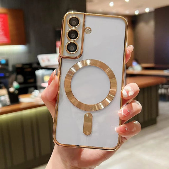 For Samsung Galaxy S24 5G MagSafe Electroplating TPU Phone Case(Gold)