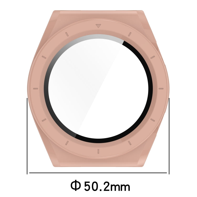 For Xiaomi Watch H1 PC + Tempered Film Integrated Watch Protective Case(Beige)
