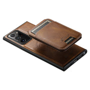 For Samsung Galaxy Note20 Ultra 5G Suteni H15  Oil Eax Leather Detachable Wallet Back Phone Case(Khaki)