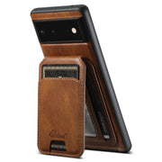 For Google Pixel 6 Suteni H15 Oil Eax Leather Detachable Wallet Back Phone Case(Khaki)