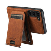 For Samsung Galaxy S24 5G Suteni H16 Litchi Texture Leather Detachable Wallet Back Phone Case(Blue)