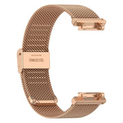 For Amazfit Active Edge A2212 Milan Mesh Single Buckle Watch Band(Rose Gold)
