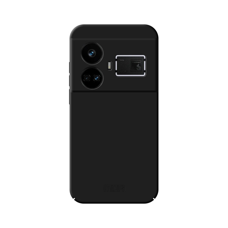 For Realme GT5 MOFI Qin Series Skin Feel All-inclusive PC Phone Case(Black)