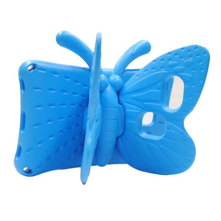 For Samsung Galaxy Tab A9 8.7 X110/X115 Butterfly Bracket Kids EVA Shockproof Tablet Case(Blue)
