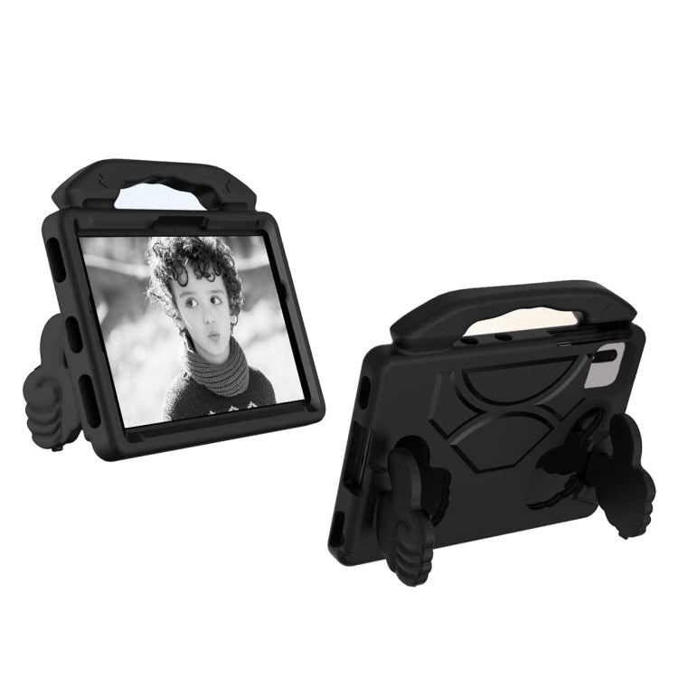 For Samsung Galaxy Tab S9 FE 11.0 2023 Thumb Bracket EVA Shockproof Tablet Case(Black)
