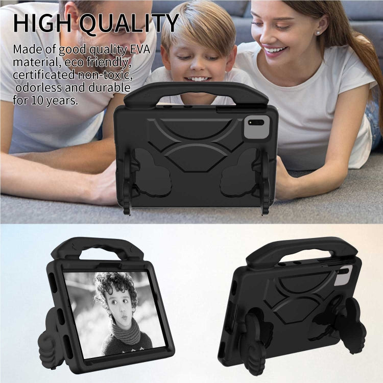 For Samsung Galaxy Tab S9 FE 11.0 2023 Thumb Bracket EVA Shockproof Tablet Case(Black)