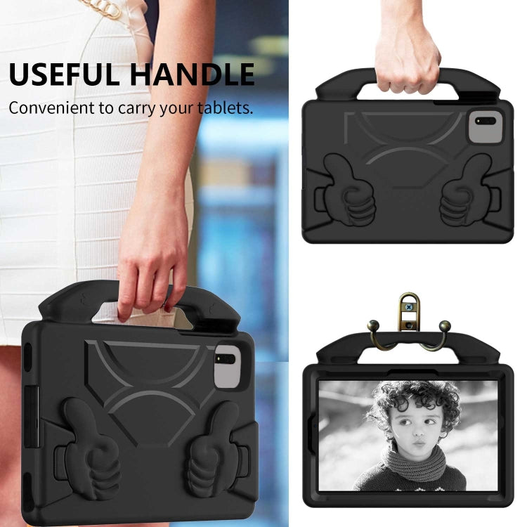 For Samsung Galaxy Tab S9 FE 11.0 2023 Thumb Bracket EVA Shockproof Tablet Case(Black)