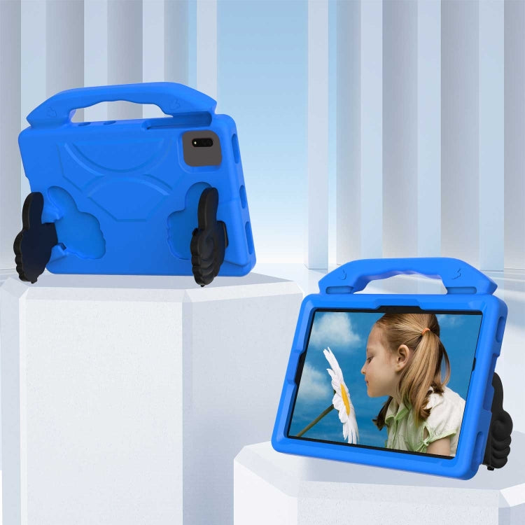 For Samsung Galaxy Tab S9 FE 11.0 2023 Thumb Bracket EVA Shockproof Tablet Case(Blue)