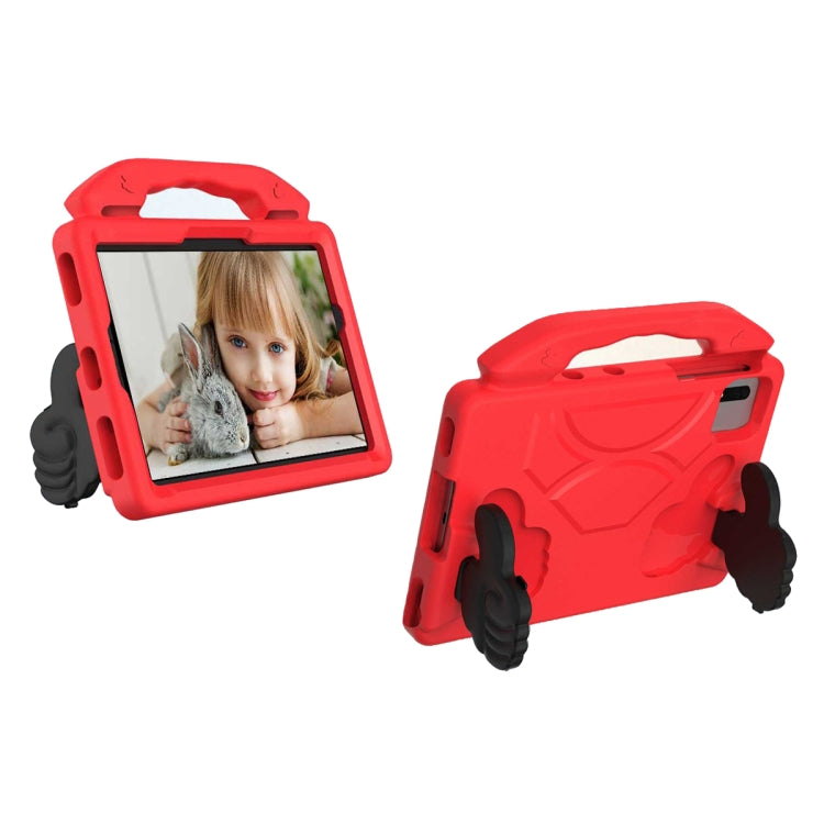 For Samsung Galaxy Tab S9 FE 11.0 2023 Thumb Bracket EVA Shockproof Tablet Case(Red)