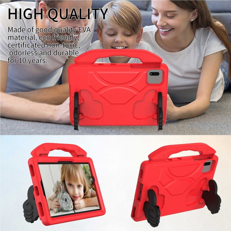 For Samsung Galaxy Tab S9 FE 11.0 2023 Thumb Bracket EVA Shockproof Tablet Case(Red)