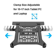 NORTH BAYOU NB FP-2 Notebook Tray Compatible VESA 100x100mm for 10 -17 inch Laptop Mount Holder