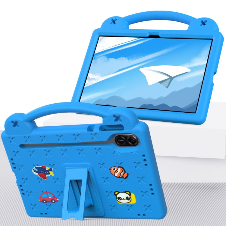 For Honor Pad X9 / X9 2024 Handle Kickstand Children EVA Shockproof Tablet Case(Sky Blue)