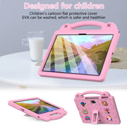 For Honor Pad 9 2023 12.1 Handle Kickstand Children EVA Shockproof Tablet Case(Pink)