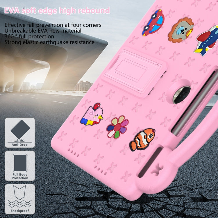 For Honor Pad 9 2023 12.1 Handle Kickstand Children EVA Shockproof Tablet Case(Pink)