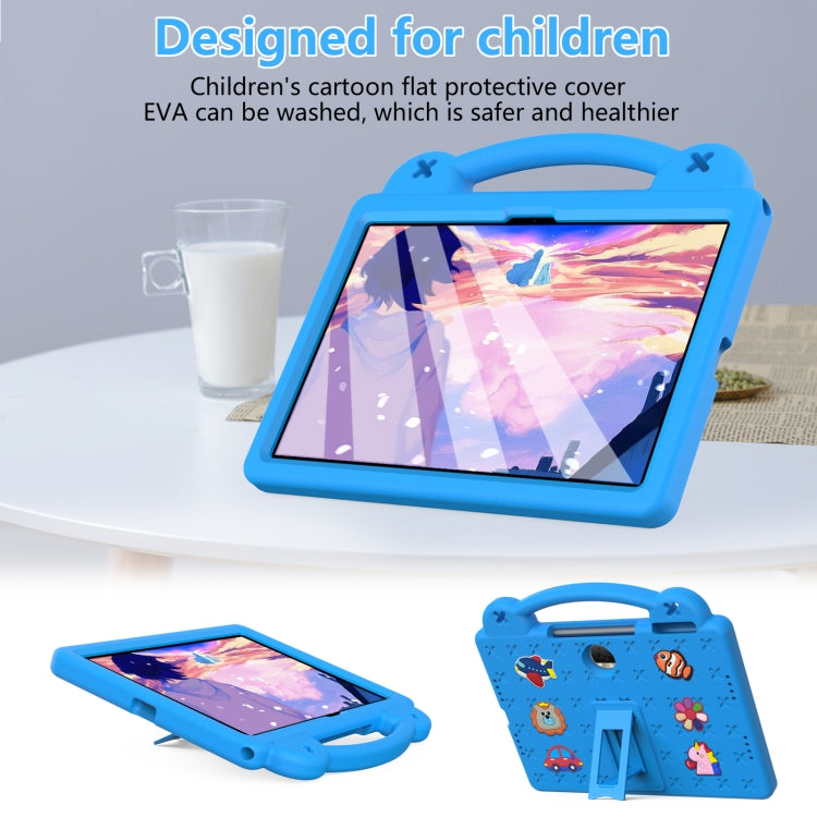 For Honor Pad 9 2023 12.1 Handle Kickstand Children EVA Shockproof Tablet Case(Sky Blue)