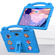 For Honor Pad 9 2023 12.1 Handle Kickstand Children EVA Shockproof Tablet Case(Sky Blue)