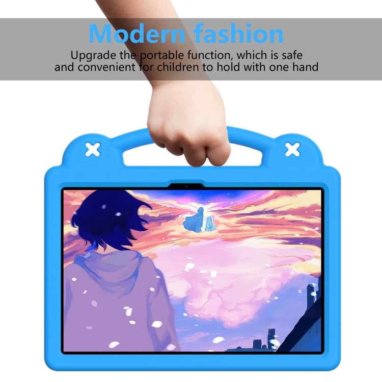 For Honor Pad 9 2023 12.1 Handle Kickstand Children EVA Shockproof Tablet Case(Sky Blue)