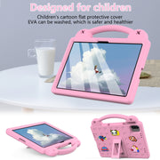 For Honor Pad X8a Handle Kickstand Children EVA Shockproof Tablet Case(Pink)