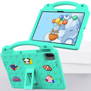 For Honor Pad X8a Handle Kickstand Children EVA Shockproof Tablet Case(Mint Green)