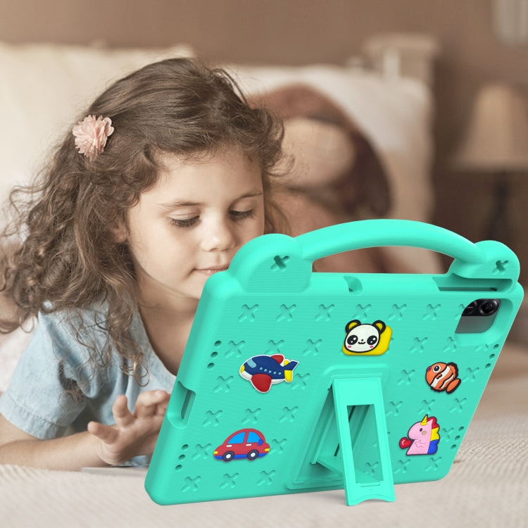 For Honor Pad X8a Handle Kickstand Children EVA Shockproof Tablet Case(Mint Green)
