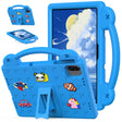 For Honor Pad X8a Handle Kickstand Children EVA Shockproof Tablet Case(Sky Blue) - Honor by PMC TechLife | Online Shopping South Africa | PMC TechLife | Buy Now Pay Later Mobicred