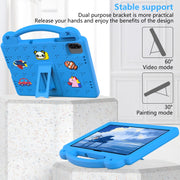 For Honor Pad X8a Handle Kickstand Children EVA Shockproof Tablet Case(Sky Blue)