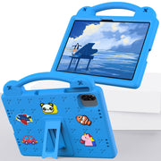 For Honor Pad X8a Handle Kickstand Children EVA Shockproof Tablet Case(Sky Blue)