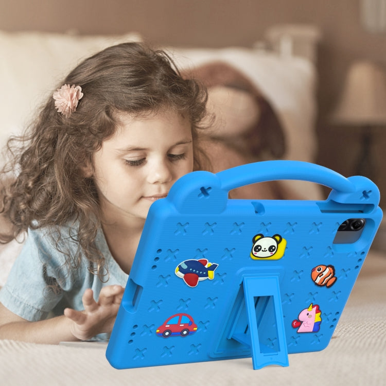 For Honor Pad X8a Handle Kickstand Children EVA Shockproof Tablet Case(Sky Blue)