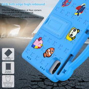 For Honor Pad X8a Handle Kickstand Children EVA Shockproof Tablet Case(Sky Blue)