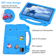 For Honor Pad X8a Handle Kickstand Children EVA Shockproof Tablet Case(Sky Blue)