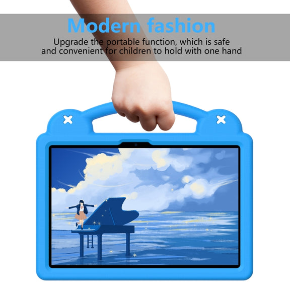 For Honor Pad X8a Handle Kickstand Children EVA Shockproof Tablet Case(Sky Blue)
