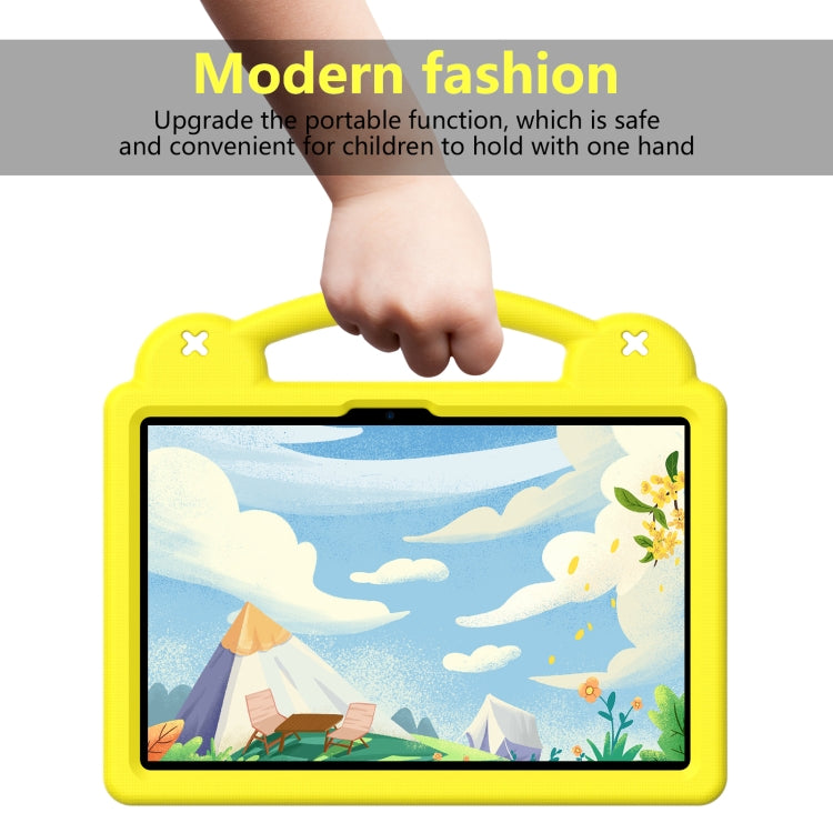 For Honor Pad X8a Handle Kickstand Children EVA Shockproof Tablet Case(Yellow)